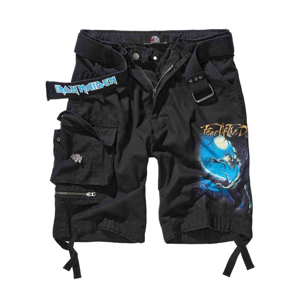 Brandit Iron Maiden - Savage Fear of the Dark Kurze Hose - Schwarz